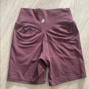 Ptula Women's High-Waisted Burgundy Shorts